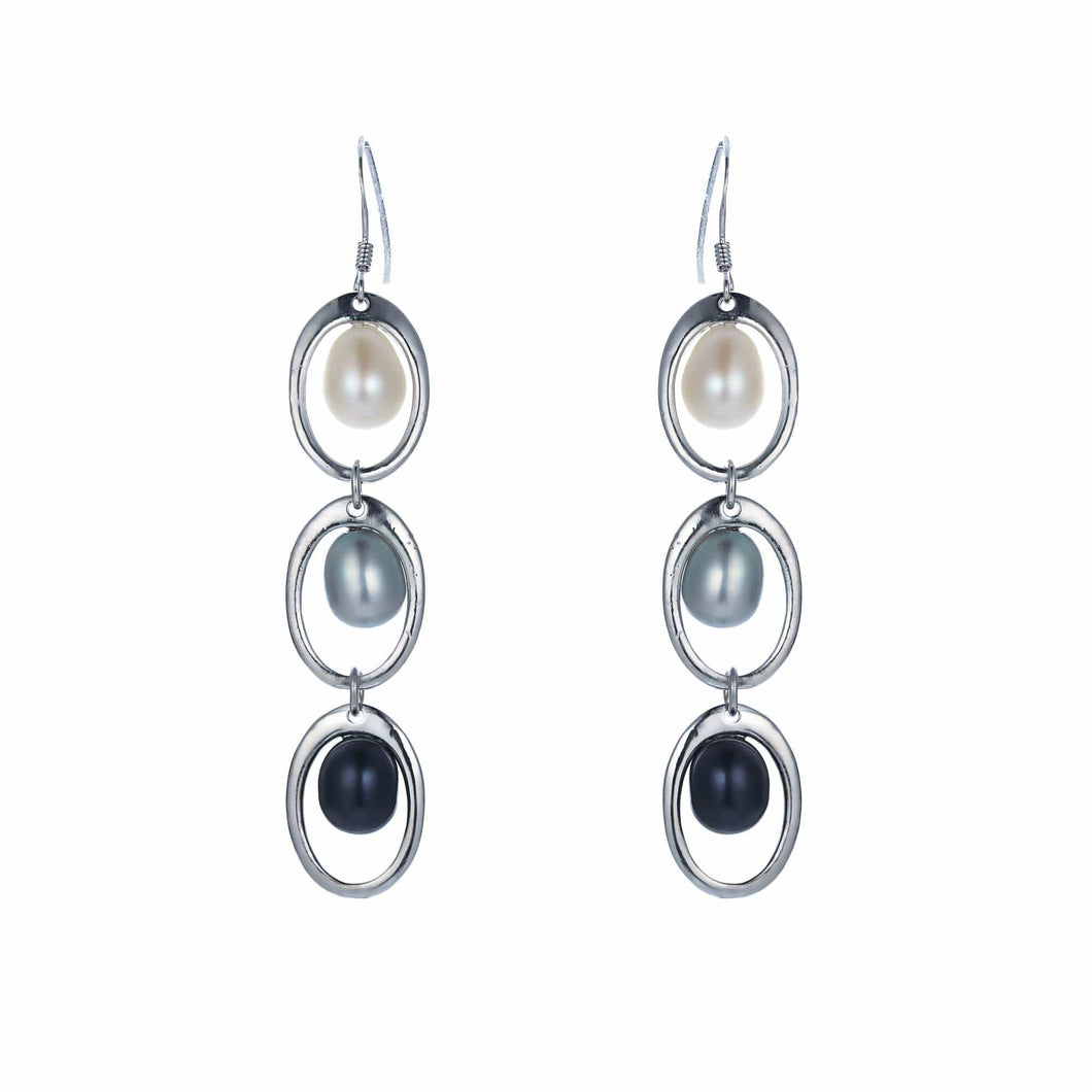 Illusion Trilogy Pearl Earrings - Orchira Pearl Jewellery