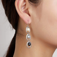 Load image into Gallery viewer, Illusion Trilogy Pearl Earrings - Orchira Pearl Jewellery
