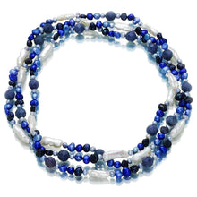 Load image into Gallery viewer, Indigo Deco Pearl Necklace - Orchira Pearl Jewellery
