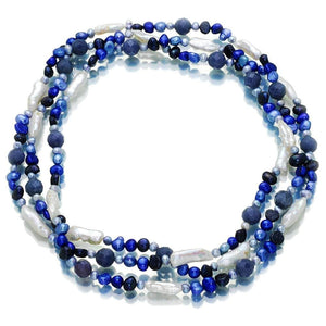 Indigo Deco Pearl Necklace - Orchira Pearl Jewellery
