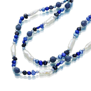 Indigo Deco Pearl Necklace - Orchira Pearl Jewellery