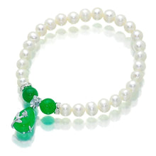 Load image into Gallery viewer, Jade Obsession Pearl Bracelet - Orchira Pearl Jewellery
