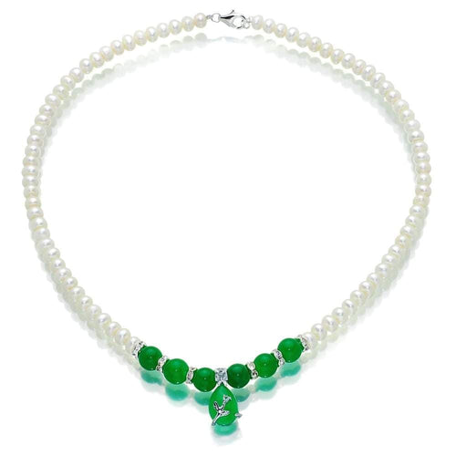 Jade Obsession Pearl Necklace - Orchira Pearl Jewellery