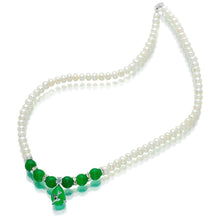 Load image into Gallery viewer, Jade Obsession Pearl Necklace - Orchira Pearl Jewellery
