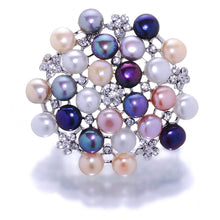 Load image into Gallery viewer, L&#39;Appèl De Lumière Multi-Colour Pearl Brooch And Pendant - Orchira Pearl Jewellery
