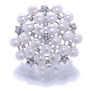 L'Appèl De Lumière White Pearl Brooch And Pendant - Orchira Pearl Jewellery