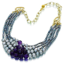 Load image into Gallery viewer, Lady Kensington Pearl And Amethyst Necklace - Orchira Pearl Jewellery
