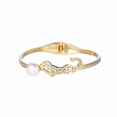 Leopard Wonder Pearl Bangle - Orchira Pearl Jewellery