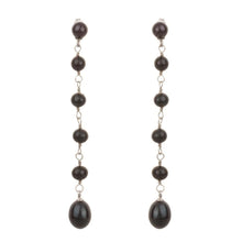 Load image into Gallery viewer, Long Beach Pearl Earrings - Orchira Pearl Jewellery
