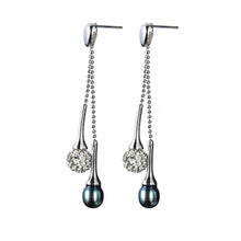 Load image into Gallery viewer, Mercury Stream Pearl Earrings - Orchira Pearl Jewellery
