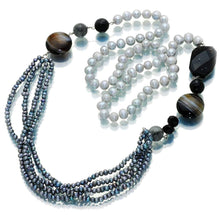 Load image into Gallery viewer, Millennium Panache Pearl And Agate Necklace - Orchira Pearl Jewellery
