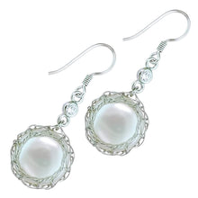 Load image into Gallery viewer, Nebula Luminosity Pearl Earrings - Orchira Pearl Jewellery

