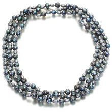 Load image into Gallery viewer, Nightingale Black Pearl Necklace - Orchira Pearl Jewellery
