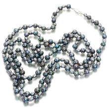 Load image into Gallery viewer, Nightingale Black Pearl Necklace - Orchira Pearl Jewellery
