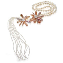 Load image into Gallery viewer, Regal Pearl Lariat Necklace - Orchira Pearl Jewellery
