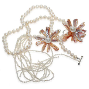 Regal Pearl Lariat Necklace - Orchira Pearl Jewellery
