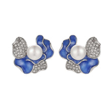 Load image into Gallery viewer, Summer Iris Pearl Earrings - Orchira Pearl Jewellery
