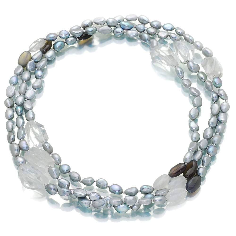 Temptation Redefined Pearl And Gemstone Necklace - Orchira Pearl Jewellery