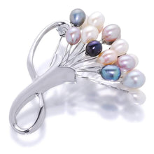 Load image into Gallery viewer, That Bunch Of Flowers Multi-Colour Pearl Brooch - Orchira Pearl Jewellery
