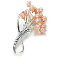 Load image into Gallery viewer, That Bunch Of Flowers Pink Pearl Brooch - Orchira Pearl Jewellery
