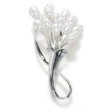 Load image into Gallery viewer, That Bunch Of Flowers White Pearl Brooch - Orchira Pearl Jewellery
