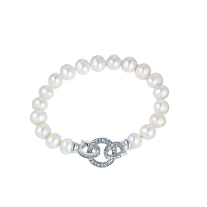 Unlocked Circle Pearl Bracelet - Orchira Pearl Jewellery