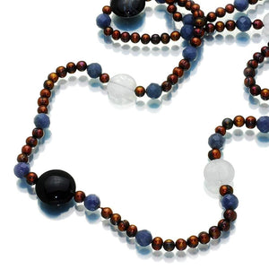 Vision Of Venus Pearl And Agate Necklace - Orchira Pearl Jewellery